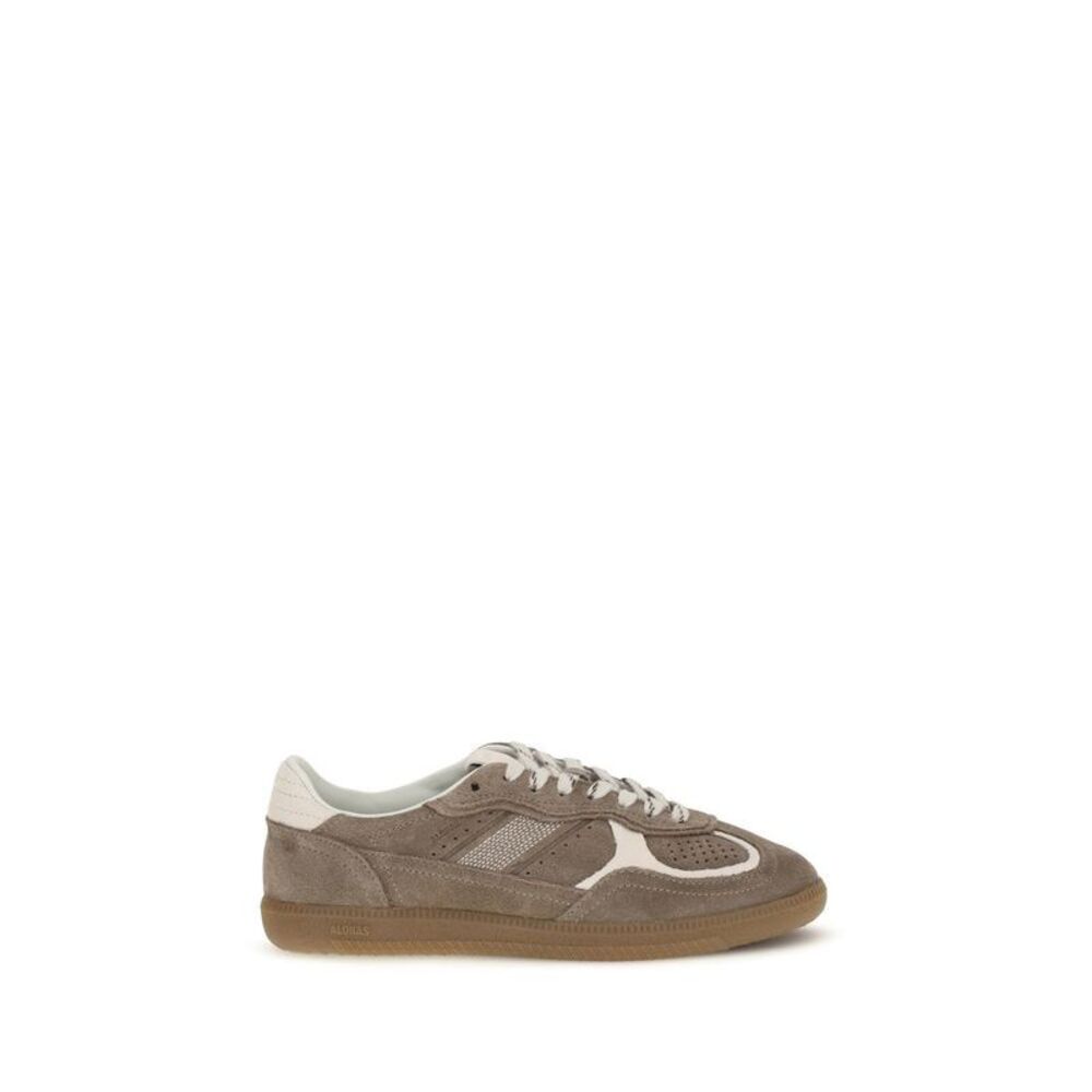 Alohas Brown Suede Leather Low Top Women's Sneakers